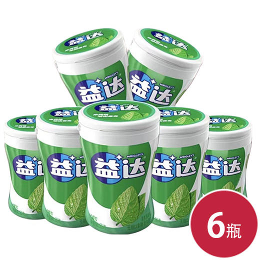 益达清爽薄荷40粒 -2024版 56g*6(6923450656181) 商品图0