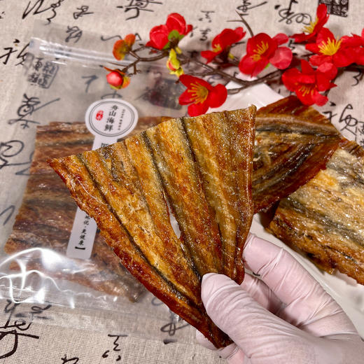 【超值4袋装】舟选 现烤安康鱼片/鳗鱼片 休闲小零食 鲜香美味 50g/袋 商品图5