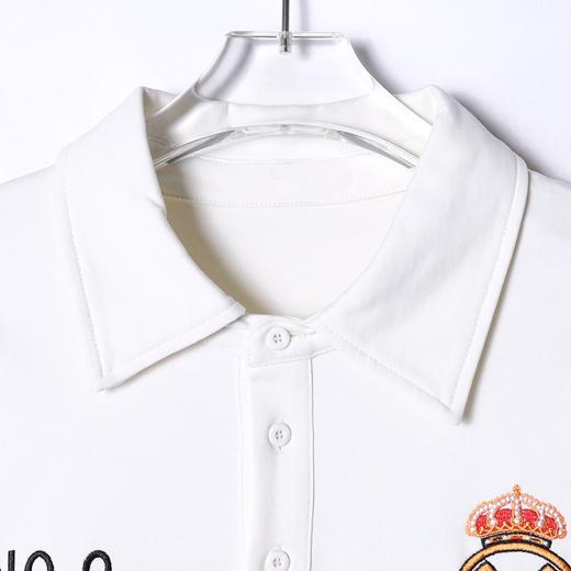 SDSA男士秋冬新款痞帅男装潮牌刺绣印花字母翻领长袖T恤百搭上衣 商品图2