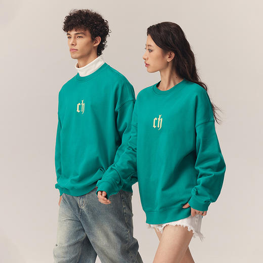 CHINISM绿色卫衣 商品图0