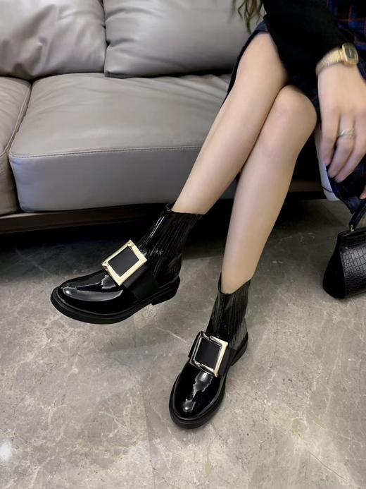 RV 经典方扣切尔西短靴 （ZX*DBG） 商品图1