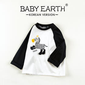 儿童t恤秋季新款男童卡通衣服女童韩版长袖上衣秋装大童全棉体恤a