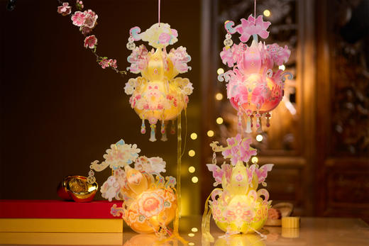 【供】中秋节仙系葫芦灯手工diy灯笼儿童制作材料花灯装饰古风手提宫灯 商品图4