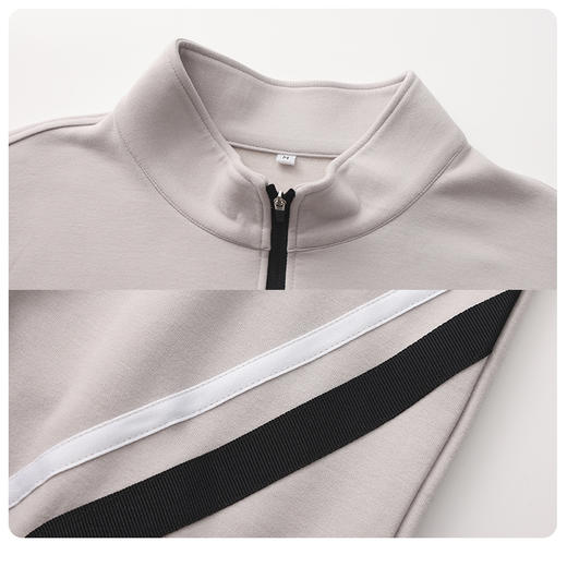 BOW-119A(PROSIMON高尔夫秋季男款蓬松舒适简约风半拉链款套头衫) 商品图3