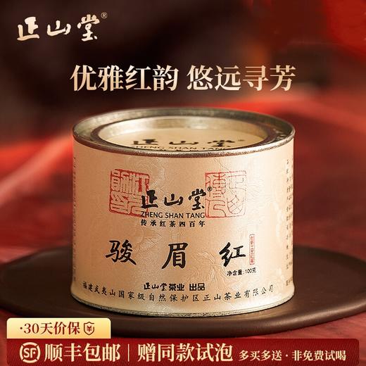 正山堂 骏眉红 正山小种红茶特级正宗武夷红茶叶蜜香罐装30g/100g/礼盒100g 商品图0