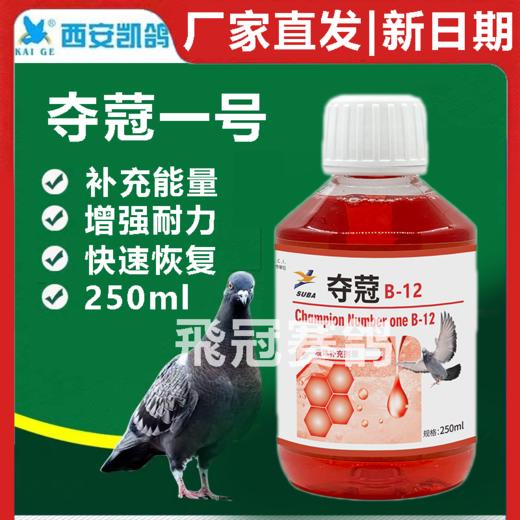 冠军一号B-12夺冠1号250毫升鸽药b12比赛提速抗疲劳止口渴高峰液（凯鸽） 商品图0