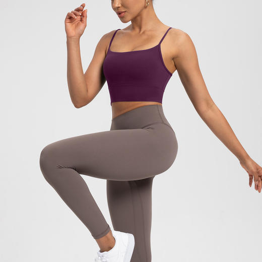 跃牌【倚窗听雨】Athena lulu 运动内衣女NlLlT裸感美背U型文胸跑步健身瑜伽背心WX124 商品图2