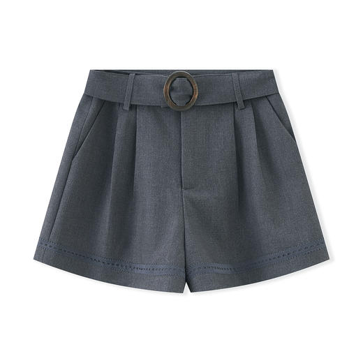 「高货wl」全新升级【铂金会员247/天猫329/差价82】(42600)洛诗琳法式天丝羊毛混纺西裤2025秋季气质百搭高腰短裤女wl42600 商品图4