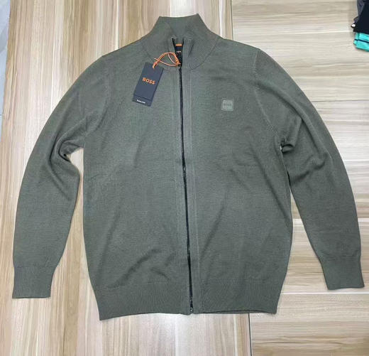 原单正品 BOSS男士秋款棉羊绒混纺针织夹克 商品图4