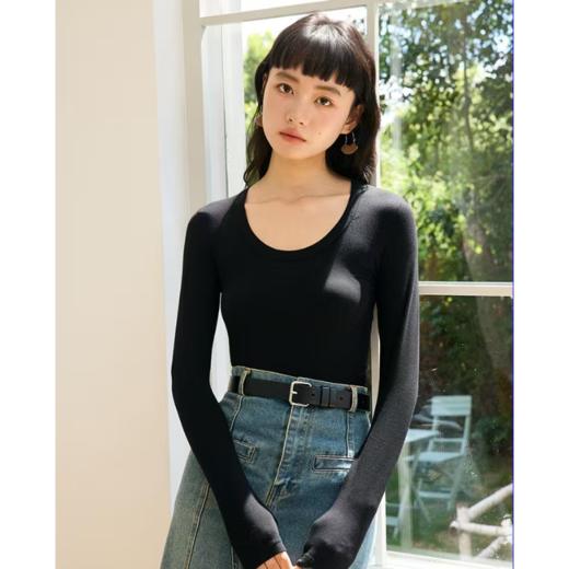 老米优品🎈3-5天！小立领/大圆领《品质款秋冬肌底衣 🍂醋酸天丝羊毛  面膜打底tee》软糯又温暖 ， 质感nice~ 礼袋包装 加赠羊毛专用天然樟木球 防虫防蛀防霉 商品图7