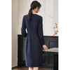 米思阳2026春季新款气质高级感收腰连衣裙v领褶皱修身一步裙0517 商品缩略图9
