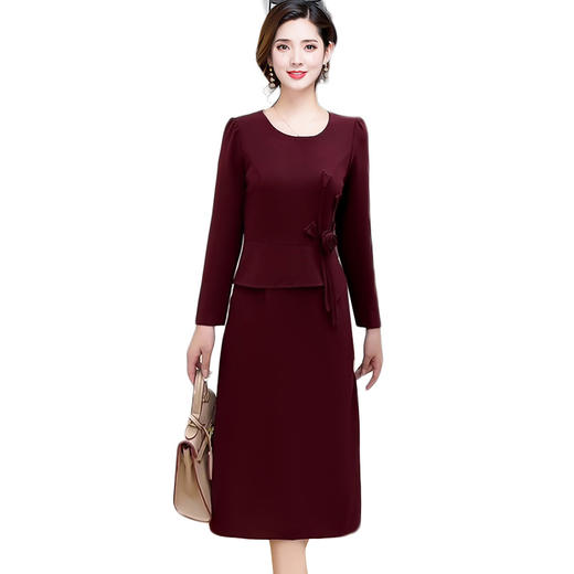 QYM 58513-Y连衣裙妈妈礼服包臀连衣裙气质 商品图4