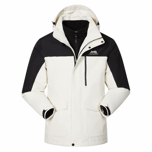 【云粉节】 【9折】6楼吉普JEEP男式冲锋衣抓绒两件套吊牌价2399折后价2159 商品图0