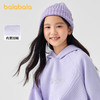 巴拉巴拉童装儿童长袖卫衣女童加绒保暖秋冬连帽上衣休闲百搭时尚 商品缩略图1