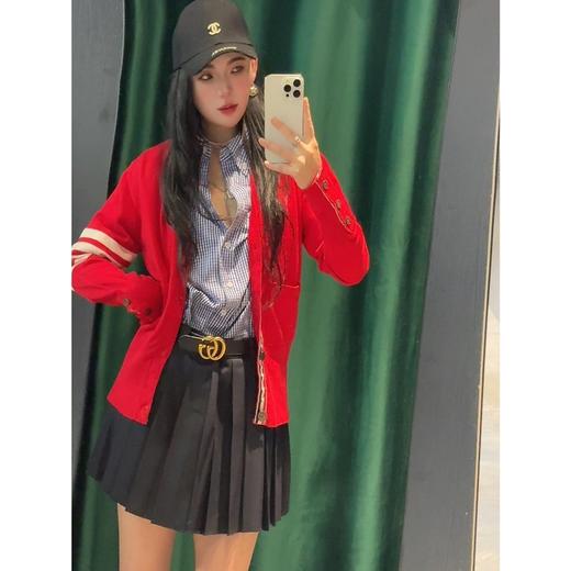 老钱风经典四条杠针织开衫（波哥蕾姐穿M） 商品图3