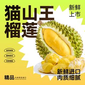『叻油榴』正宗马来西亚进口猫山王榴莲D197液氮冷冻整果AA级包装精美送礼推荐顺丰包邮