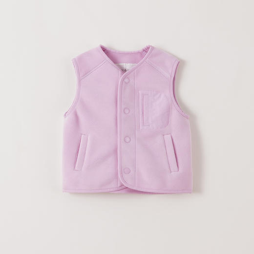 【科技发热】马克珍妮男女童双面奥奥绒暖绒小马甲秋冬新款551376 商品图3