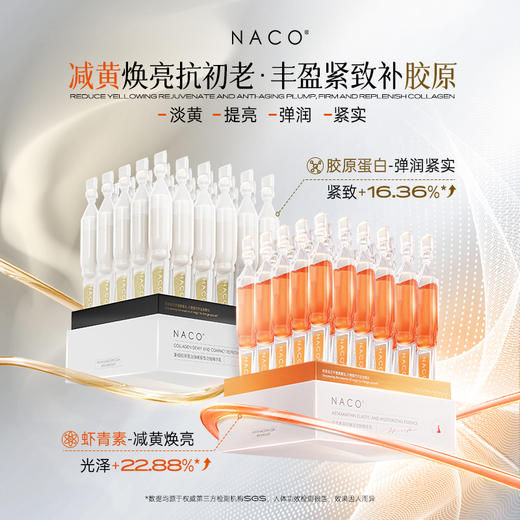 【老客专属福利】抗初老CP组合#NACO虾青素双抗弹润次抛精华液1.2ml*30支+NACO重组胶原蛋白弹嫩紧致次抛精华乳​​（新版）1.5ml*30支 商品图0