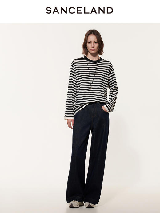 三石一澜SANCELAND 羊毛毛衫套头衫SJ31402016 商品图0