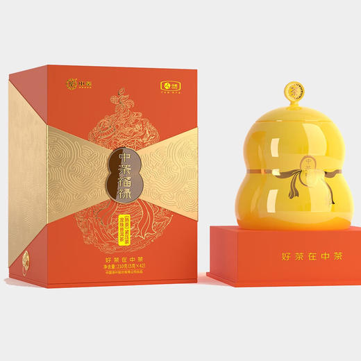 中茶福禄系列龙珠普洱（熟茶）210g 商品图0