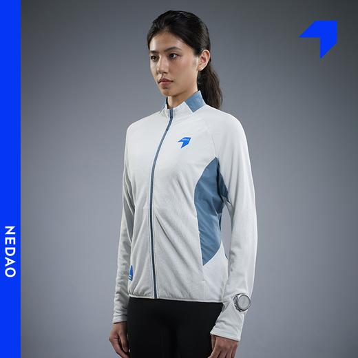 内道聚能卷立领拼接外套透气女士马拉松跑步外套 商品图3