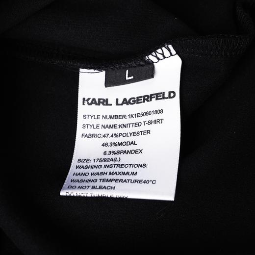 【KARL LAGERFELD】刺绣高领长袖T恤 商品图8