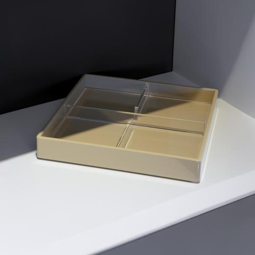 派斯漆器四格托盘 RESONG日诵家居 四格方形亚克力收纳盘 商品图6