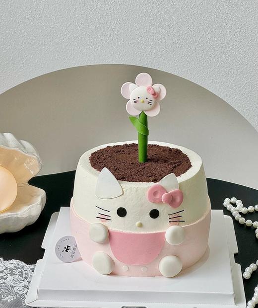 多款式~微加高HelloKitty盆栽花盆造型卡通蛋糕-低糖处理无添加 商品图0