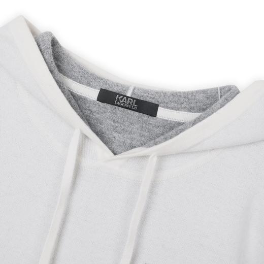 【KARL LAGERFELD】连帽提花套头针织卫衣 商品图2