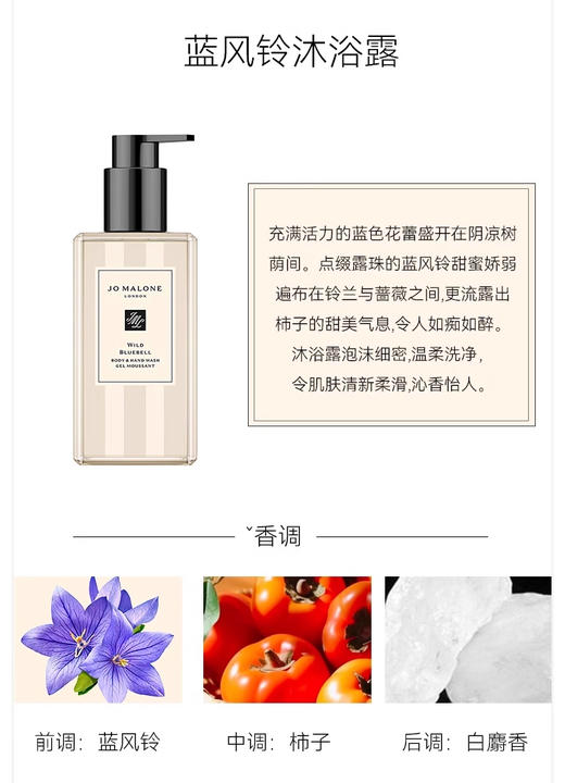 祖玛珑沐浴露（蓝风铃香型） 250ml 商品图0