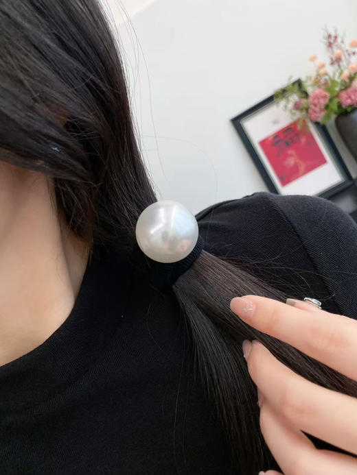 【团购】2款发圈 茜子珍珠发圈 & She's（茜子）心形发圈 马尾头绳 头饰 发饰 绑头发 丸子头 发圈皮筋 商品图9