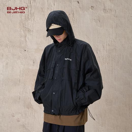 BJHG不计后果美式潮牌长款风衣外套男女秋季新款一衣两穿休闲大衣 商品图0