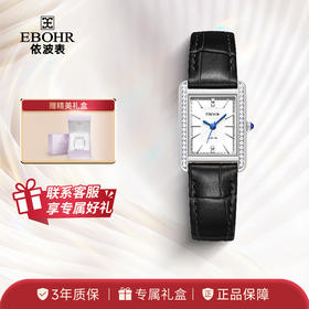 依波表EBOHR 大师系列经典优雅气质方表石英表女士腕表5171