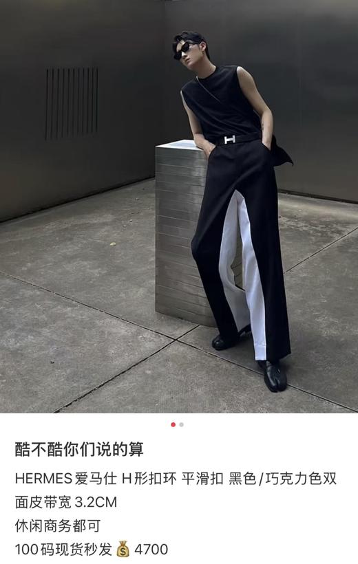 爱马S 经典男士腰带 商品图2