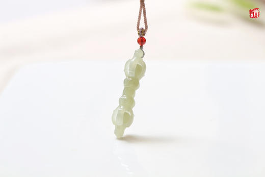 晴水色和田玉【金刚杵】吊坠 配精美挂绳 商品图1