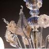独角鹿西洋古董 20世纪意大利出品穆拉诺玻璃点金工艺修饰花叶主题烛台式枝形吊灯及壁灯三件套 商品缩略图8