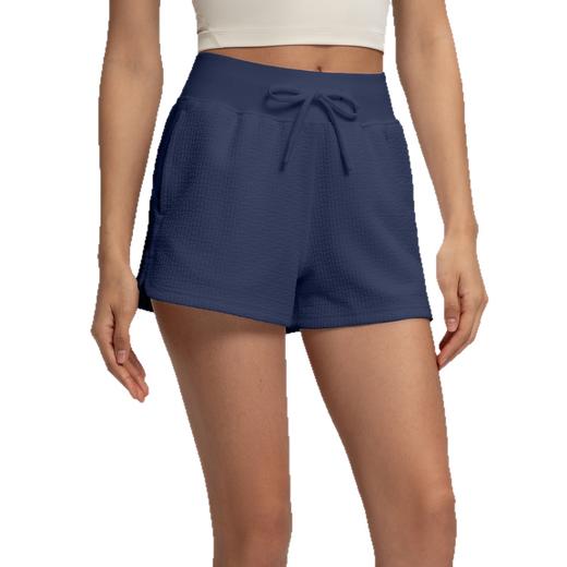 跃牌【倚窗听雨】Athena lulu运动短裤女泡泡纱休闲健身裤普拉提跑步瑜伽三分裤DK128 商品图3