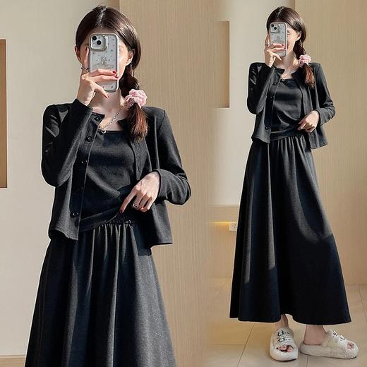 （69元韩系糯米三件套 开衫＋吊带＋裙子/裤子两款任选，超软糯巨划算！）韩系针织开衫吊带半身裙裤子套装气质套装 商品图1