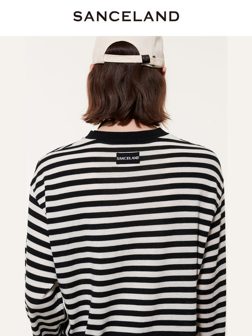 三石一澜SANCELAND 羊毛毛衫套头衫SJ31402016 商品图2