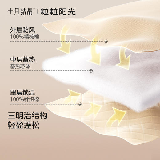 粒粒阳光秋季婴儿衣服小行星恒温夹棉连体衣宝宝婴儿服新 商品图2