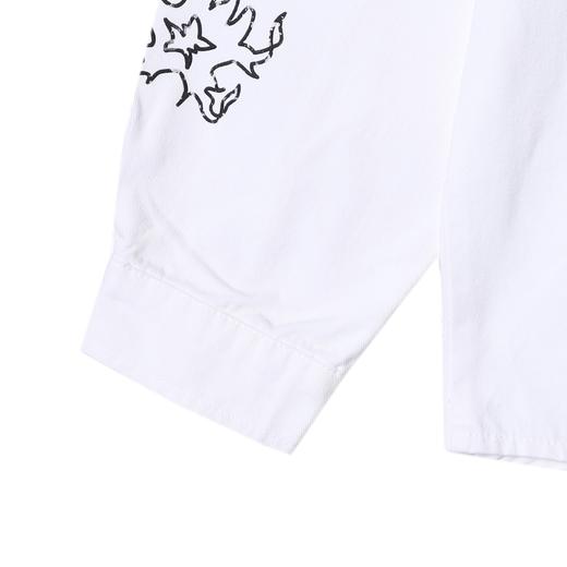 J9821SDSA男士秋冬新款痞帅男装潮牌火焰印花长袖衬衫百搭高街痞帅衬衣 商品图4