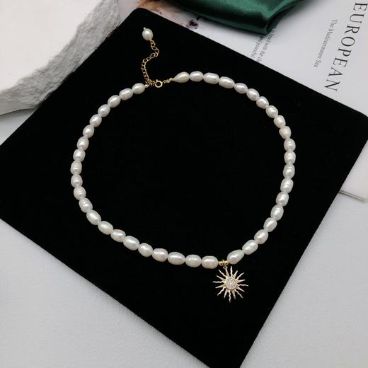 H2-2-2时尚百搭珍珠锁骨链清新小众百搭吊坠串珠项链气质名媛高级感项链 商品图0