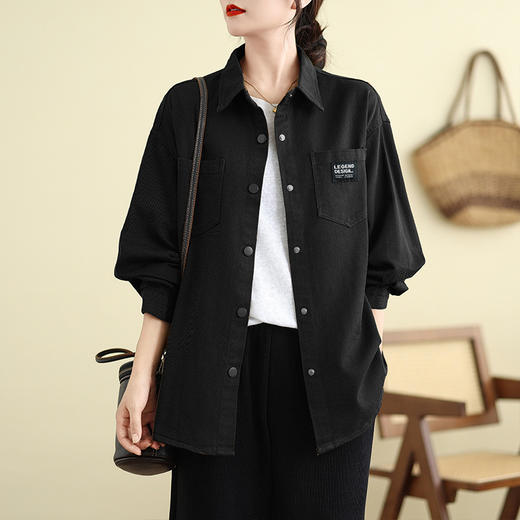 GYH 1735宽松衬衫韩版休闲百搭上衣衬衣外套 商品图2