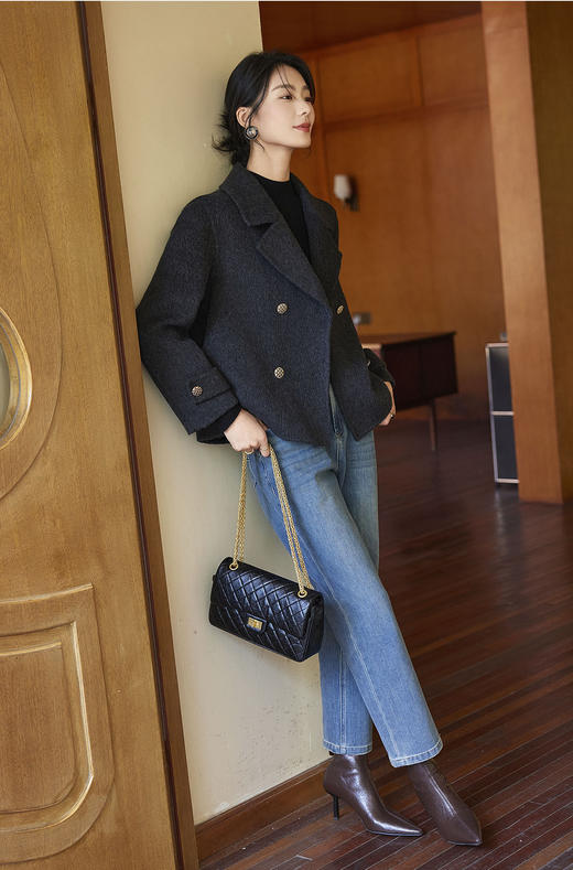 100%羊毛双面羊毛西装外套 商品图1