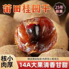 2025年新龙眼干桂圆干肉正品官方旗舰店14A带壳福建莆田特产果级