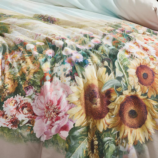 【6楼】富安娜独幅床单四件/大自然艺术家·秋光漫野，牌牌价5680/5980，活动价2499/2699元 商品图2