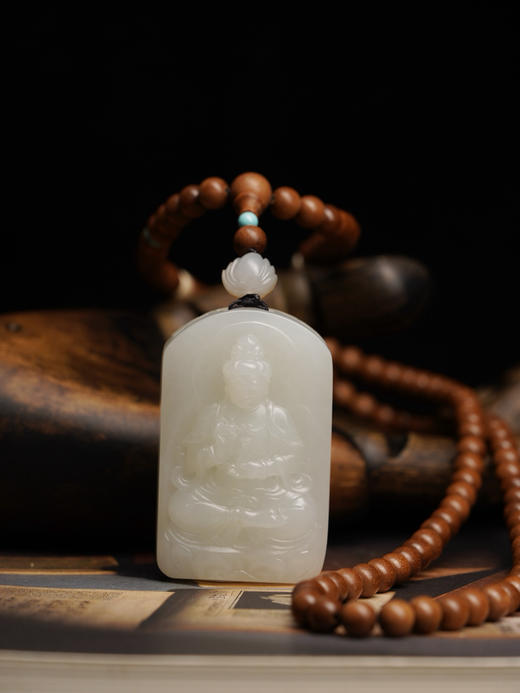和田玉观音吊坠 商品图0