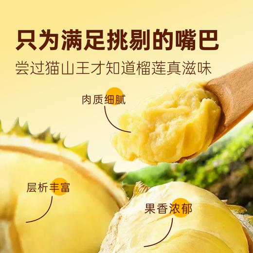『叻油榴』泰国金枕榴莲无核A果果肉冷冻新鲜烤榴莲水果100g/盒自然树熟 商品图2