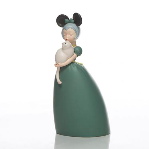 【白夜童话系列】--薄云的猫--艺术家贾晓鸥雕塑作品 商品图2