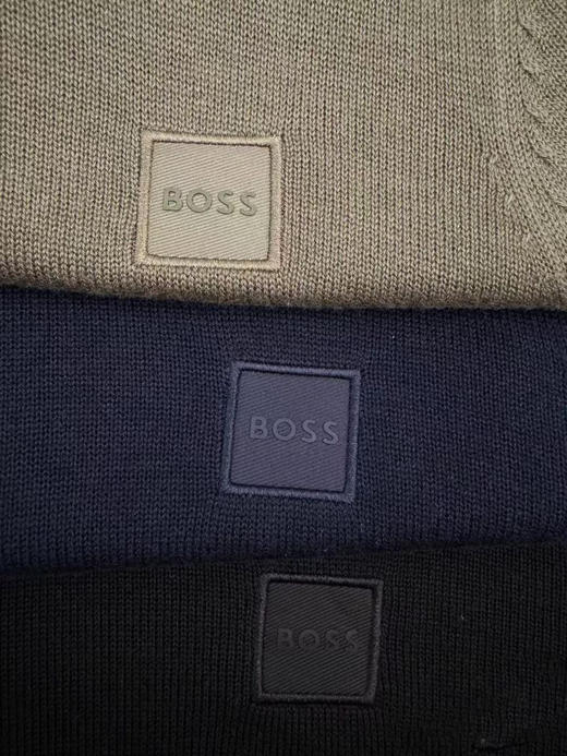原单正品 BOSS男士秋款棉羊绒混纺针织夹克 商品图13